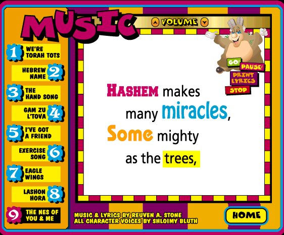 Torah Tots Live Enlargement

 Use the BACK button at any time to return